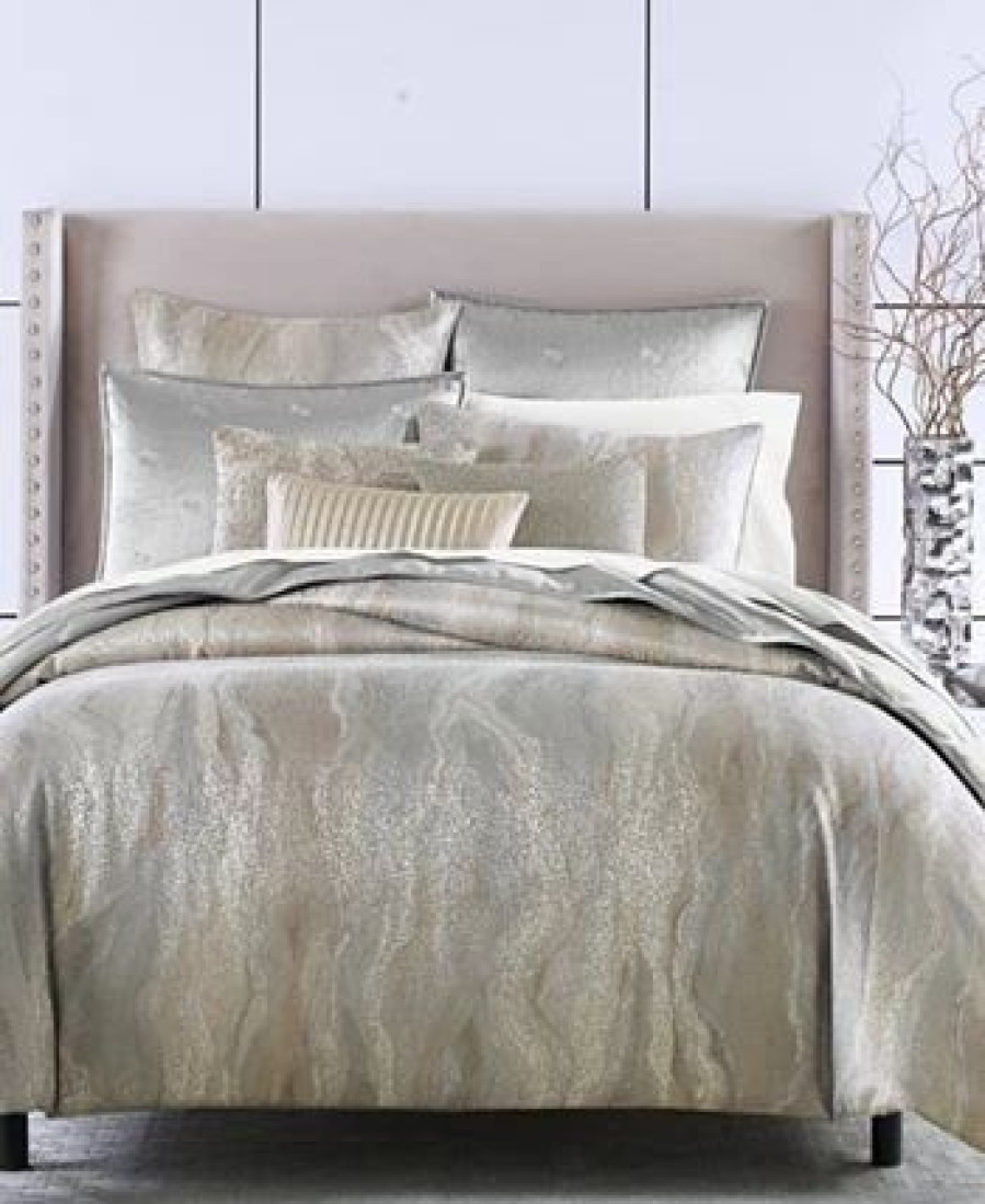 * Hotel Collection Terra Comforter, Full/Queen, Created For Macy'S Grey Comforters: Fashion