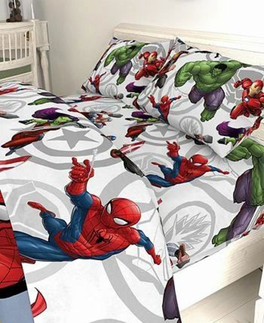 * Disney Marvel Avengers Marvel Team Full 5-Pc. Comforter Set Blue Comforter Sets