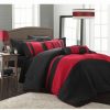 * Chic Home Fiesta New 10-Pc Queen Non Kit Comforter Red Comforters: Fashion