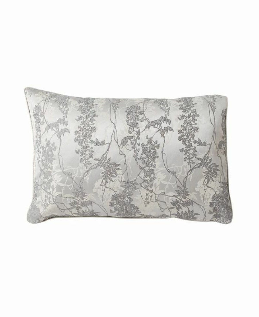 * Michael Aram Wisteria Standard Sham Grey Designer Bedding