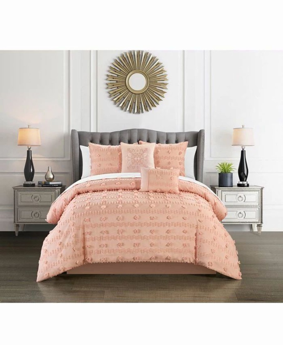 * Chic Home Ahtisa 5 Piece King Comforter Set Pink Comforter Sets