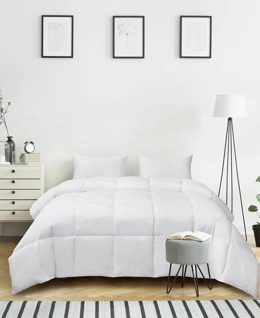 * Kathy Ireland Ultra-Soft Nano-Touch Extra Warmth Down Fiber Comforter, Twin White Comforters: Fashion