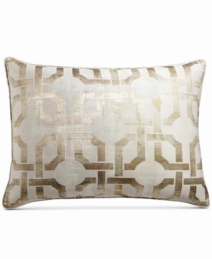 * Hotel Collection Fresco Sham, Standard, Created For Macy'S Gold Designer Bedding