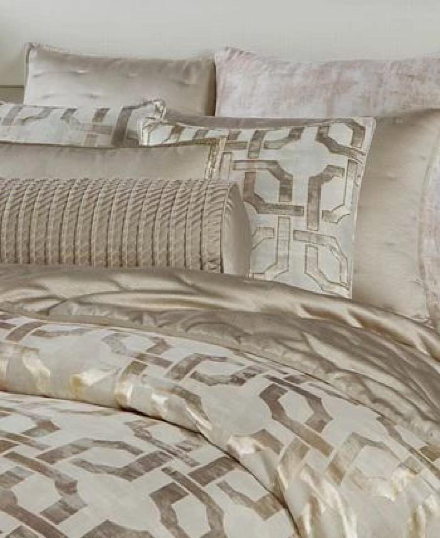 * Hotel Collection Fresco Sham, Standard, Created For Macy'S Gold Designer Bedding