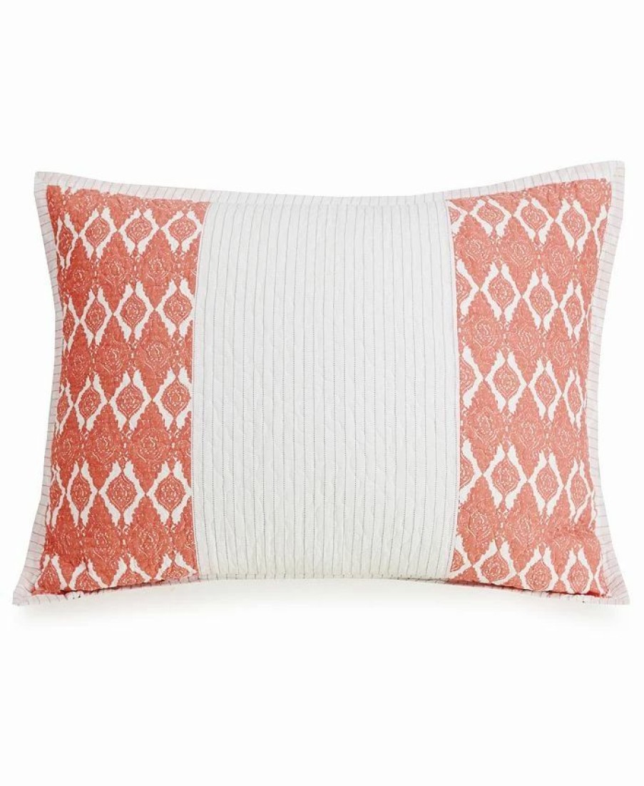 * Jessica Simpson Lago Standard 20 26" Sham Coral Designer Bedding