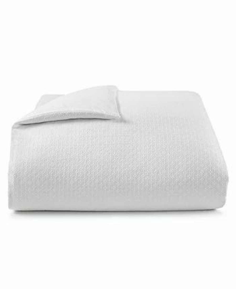 * Charter Club Diamond Dot 300 Thread Count 2-Pc. Comforter Set, Twin, Created For Macy'S White Comforter Sets